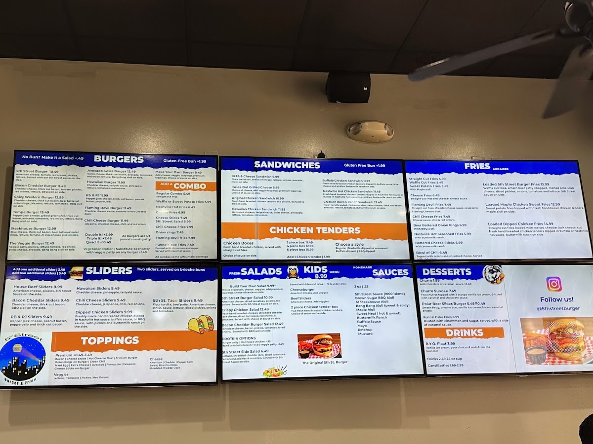 5th Street Burger & Fries Menu - Image 2